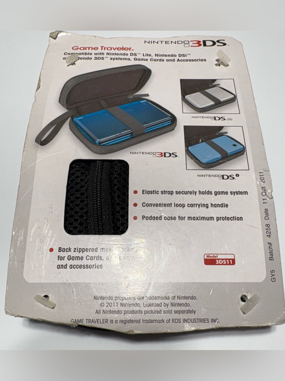 Nintendo Portable Travel Case in Black and Gray